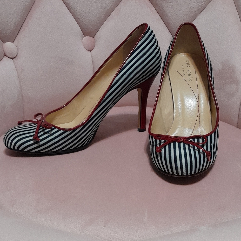 Kate Spade Red and Black Heels